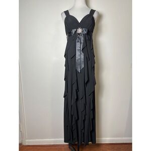 Betsy & Adam‎ VTG Y2K Babydoll Regency Formal Dress 8 Whimsigoth Fairy Glam Maxi